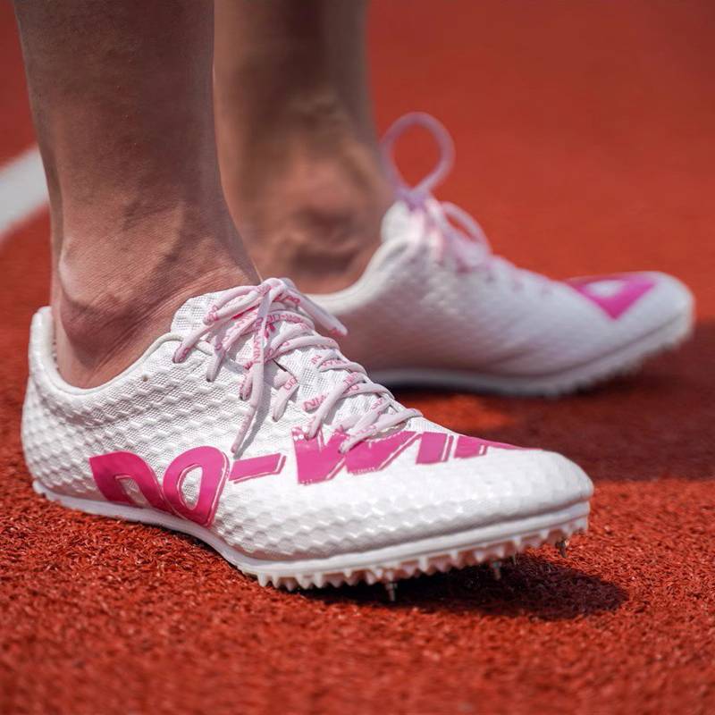 Duwei's nail shoes track and field sprint men's sports raw running shoes female physical test four training shoes third -level remote nail shoes