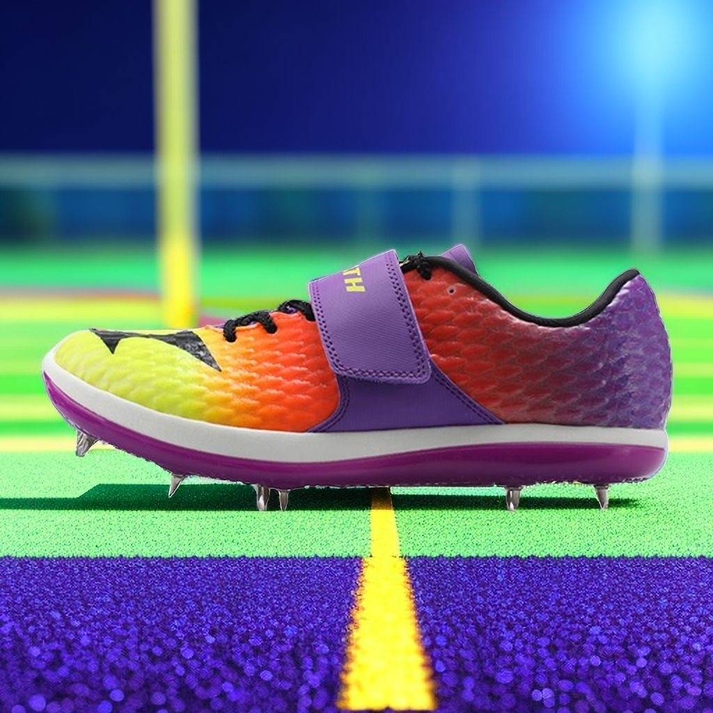 Haiers professional remote nail shoes 633 high jump shoes men and women students track and field competition for three -level remote jumping shoes