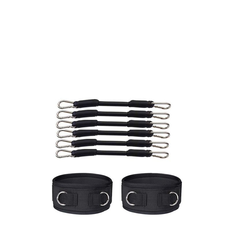 Two straps+6 resistance band black