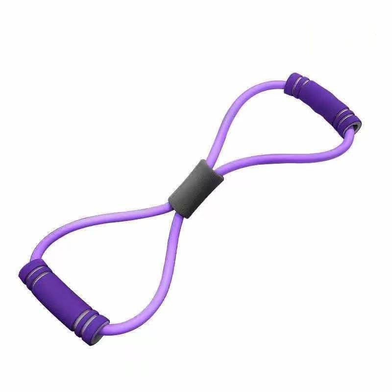 8 -character tensor female home fitness elastic band yoga equipment eight -character rope open shoulder beauty back -shaped body weight loss exercise