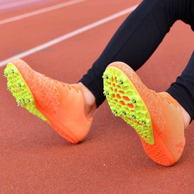 Brand genuine nail shoes track and field sprint men's professional nail shoes female students in the middle test jump training lightweight non -slip