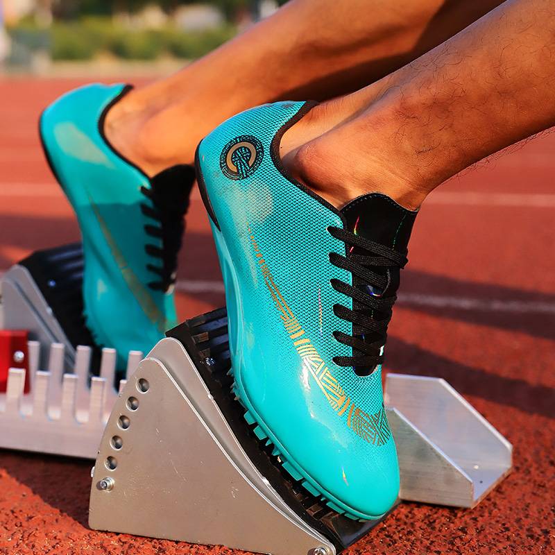 Spring Shoes Track and Field Running Male Nail Shoes Female Running Sweeping Shoes Mid -College Entrance Examination Student Game Running Shoes