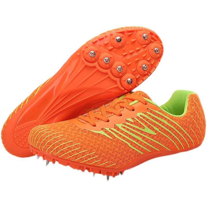 Track and field 8 nail shoes men's and women's short running professional shoes flying woven and breathable mid -long running long shoe midfield test test 7 nail shoes