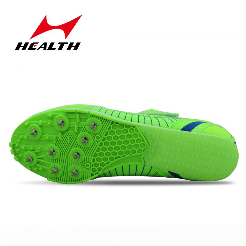Haiers three -level remote nail shoes sports track and field jumping shoe midfine jumping long competition jumper high nail shoes