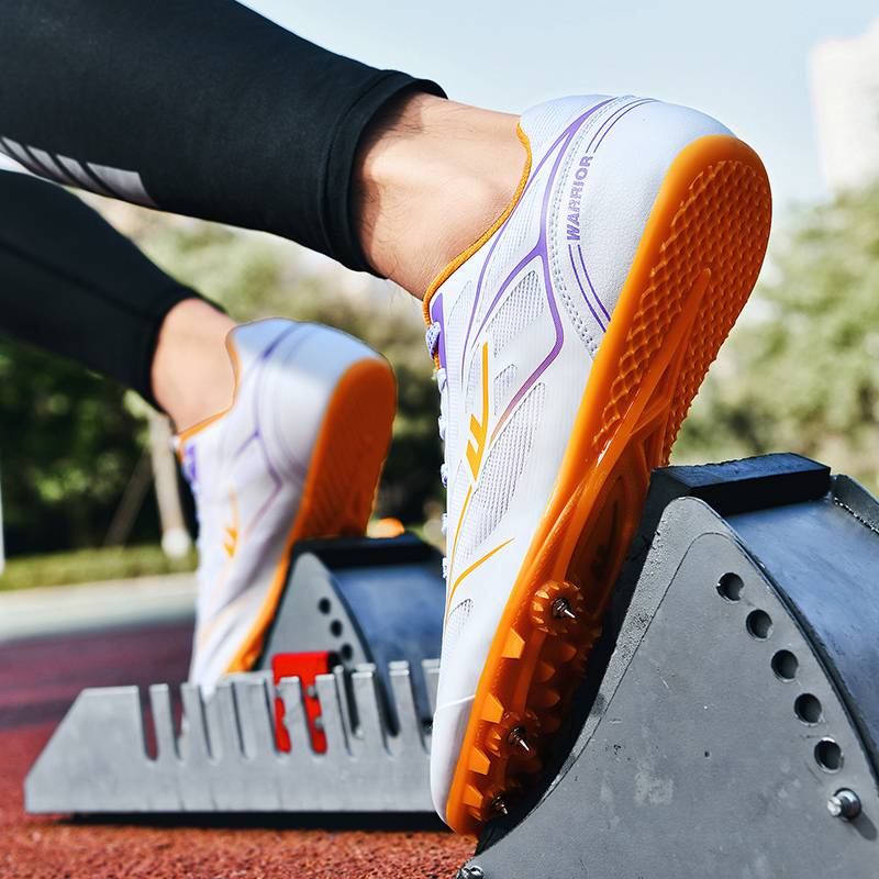Hui force track and field nail shoes thick sole short running long distance running shoes track and field nail shoes