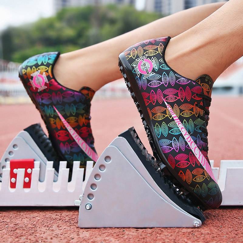 Spot .2021 new nail shoes track and field sprint z Male student physical examination Ba Nailing sports training shoes long professional nails