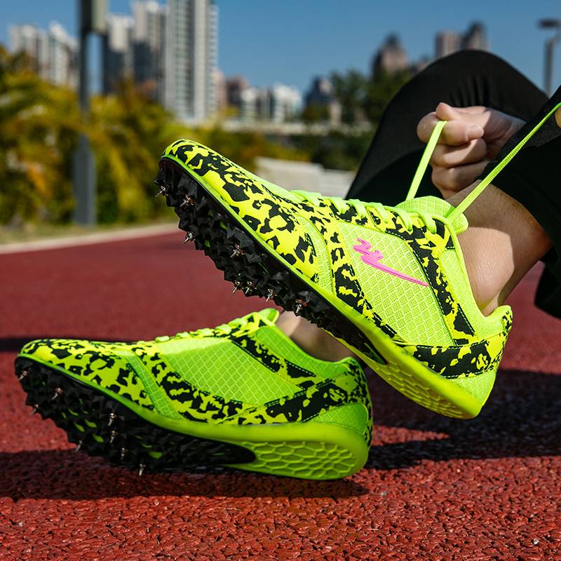 Two -star track and field shoe shoes men's and women's medium sprint training shoes Student test special running shoes