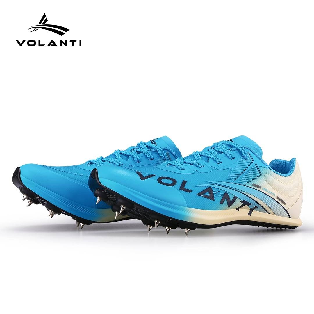 Volanti Volanti 911 black bottom lightning nail shoes thick sole sprint track and field nails body test remote competition