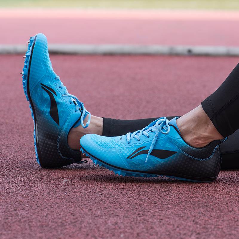 Li Ning track and field sprint shoes Student middle school entrance examination competition, breathable eight nails, long running nail shoes college entrance examination three -level jump