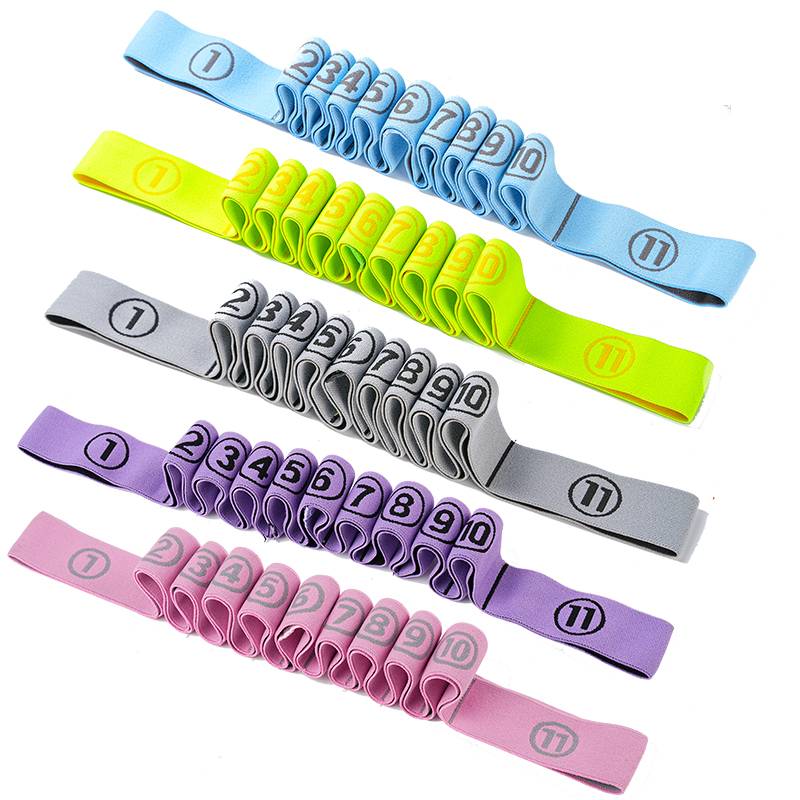 Children's stretching and correction of elastic band resistance, stretching, fitness training tensile rope training with male and female adult yoga belts