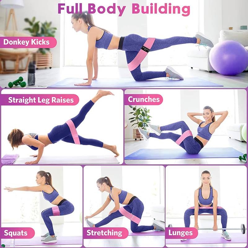 Hip depression training device elastic band fitness resistance with hip -hip -hip hip squat yoga beauty knitting tattoo rot