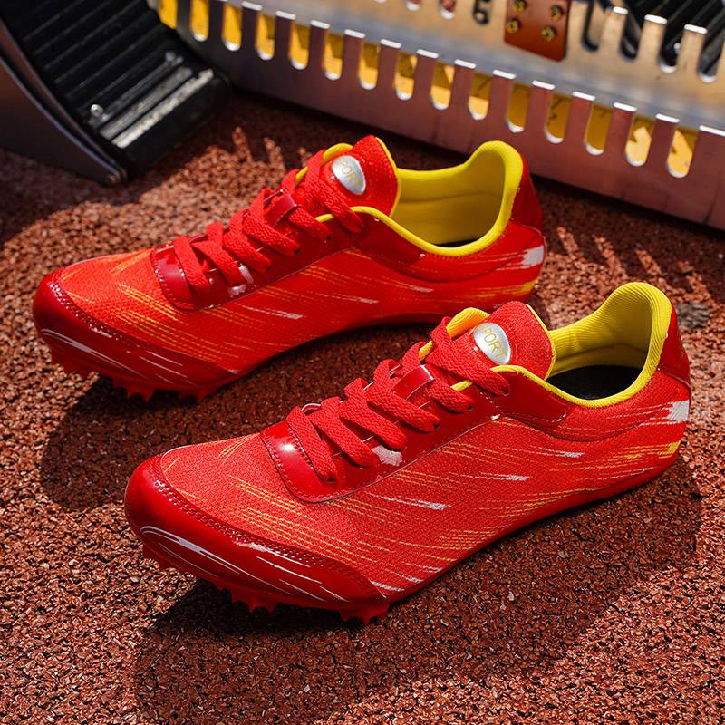 God -free track and field wing student sports meeting race men's body test men's body test mid -length running long jump 100 meters nail shoes