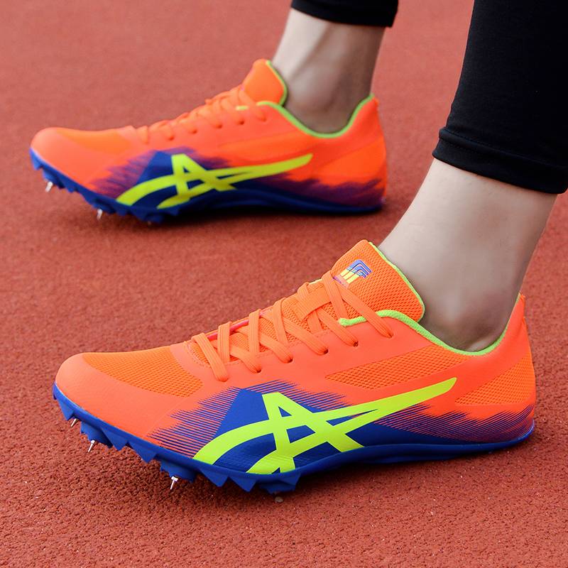 Track and field extra points speed up professional shoes test competition, sprint male and female students training long jump high jumping high nail shoes