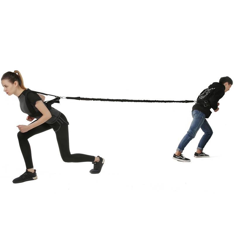 Plastic rope explosive training rope track and field double run resistance rope bomb jumping pull rope body training resistance resistance