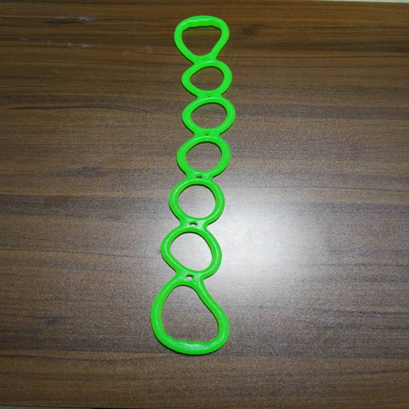 Rally practicing shoulder back yoga silicone tension rope seven -hole serial stretch rope jelly belt stretching sports equipment