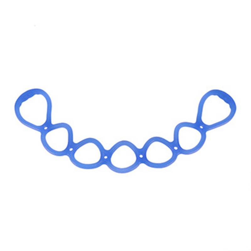 Rally practicing shoulder back yoga silicone tension rope seven -hole serial stretch rope jelly belt stretching sports equipment
