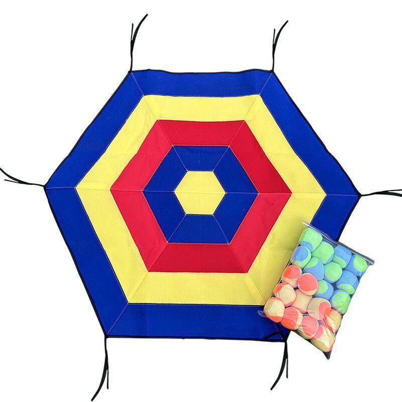 95 hexagonal adhesive target +20 ball (random color)