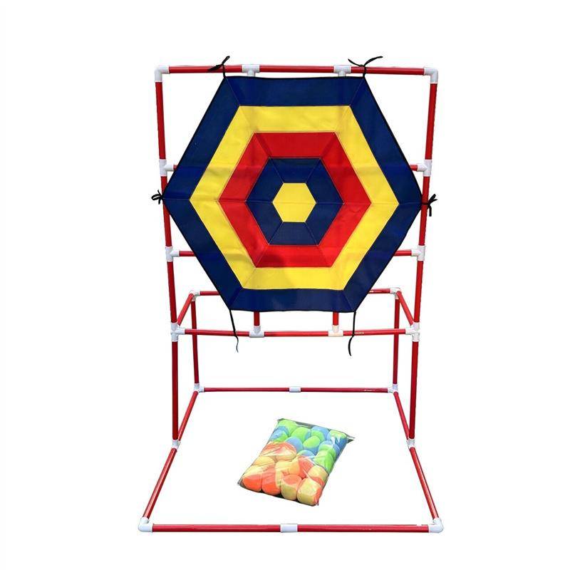 Hexagonal sticky target+bracket+20 ball+storage