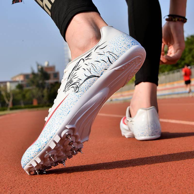 Genuine professional track and field nail shoes medium sprint men and women student test competition elite three -level long jump training nail shoes