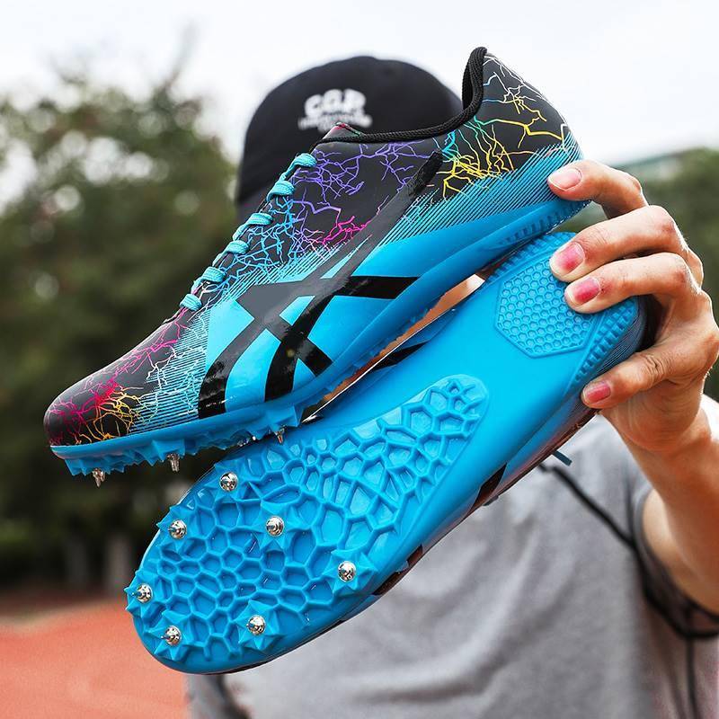 Genuine professional track and field nail shoes medium sprint men and women student test competition elite three -level long jump training nail shoes