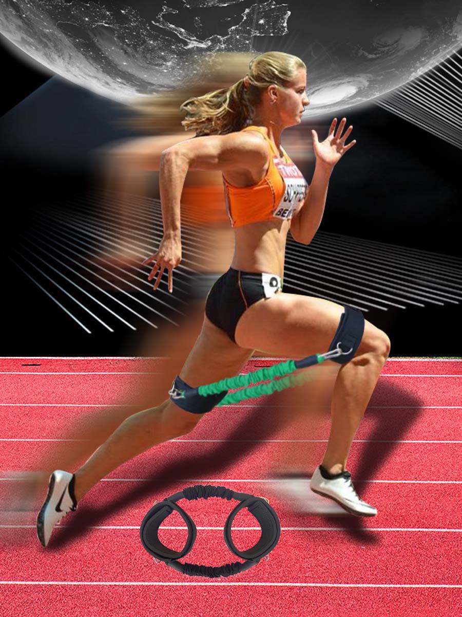 Leg explosion training device sprint high -lifting legs, track and field training equipment bouncing trainer bouncing resistance rope
