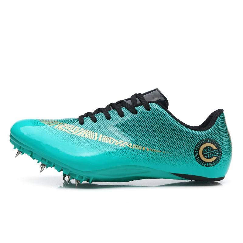 Track and field short shoes men's competition training nail shoes female students jump high shoes mid -examination