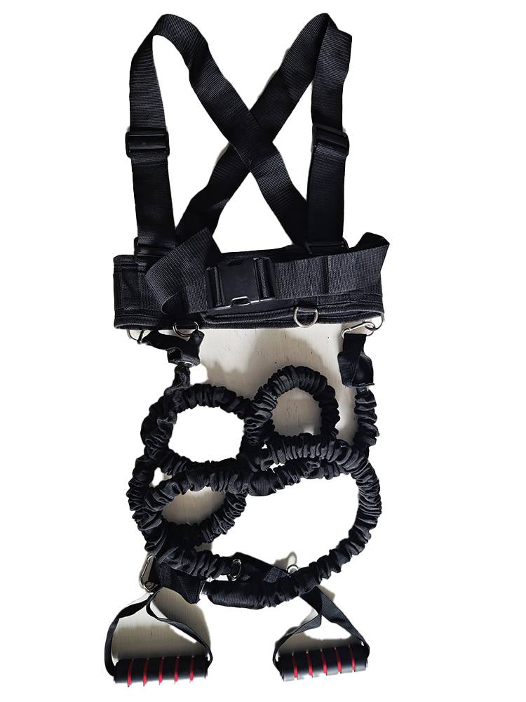 Track and field bouncing trainer Back strap auxiliary running resistance rope plucking basketball lower limb legs pulling force rope explosive power