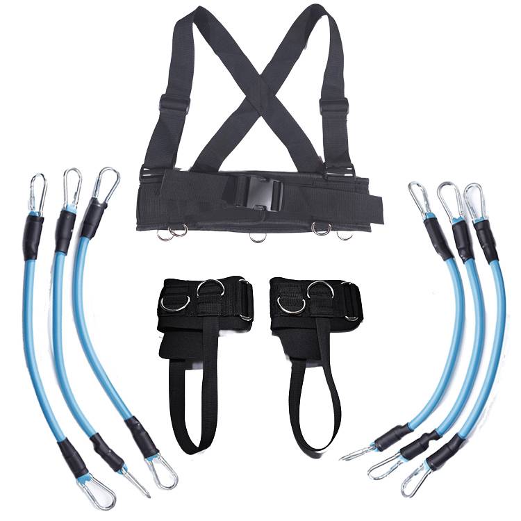 A track and field straps upgrade the foot buckle bombs jumping suit