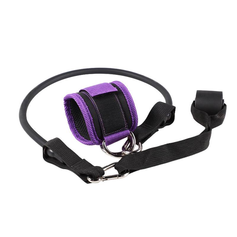 [1040#Combination set] Purple (ankle buckle+latex rope+door buckle)