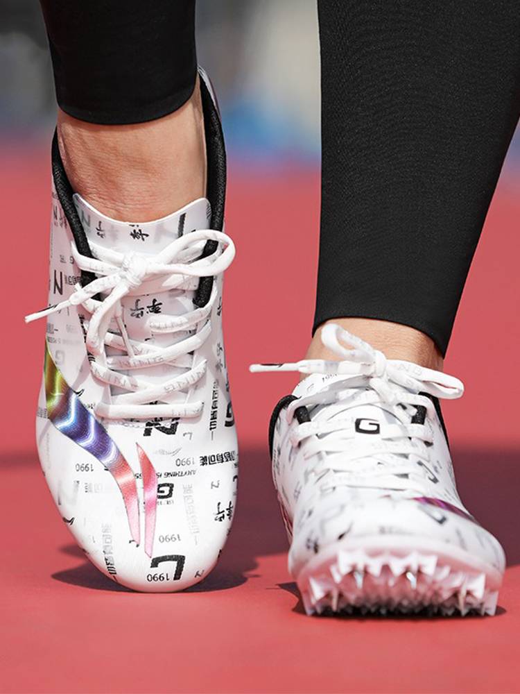 Li Ning nail shoes, track and field sprint men's professional track and field shoes female jumping mid -examine running mid -long running shoe nail shoes