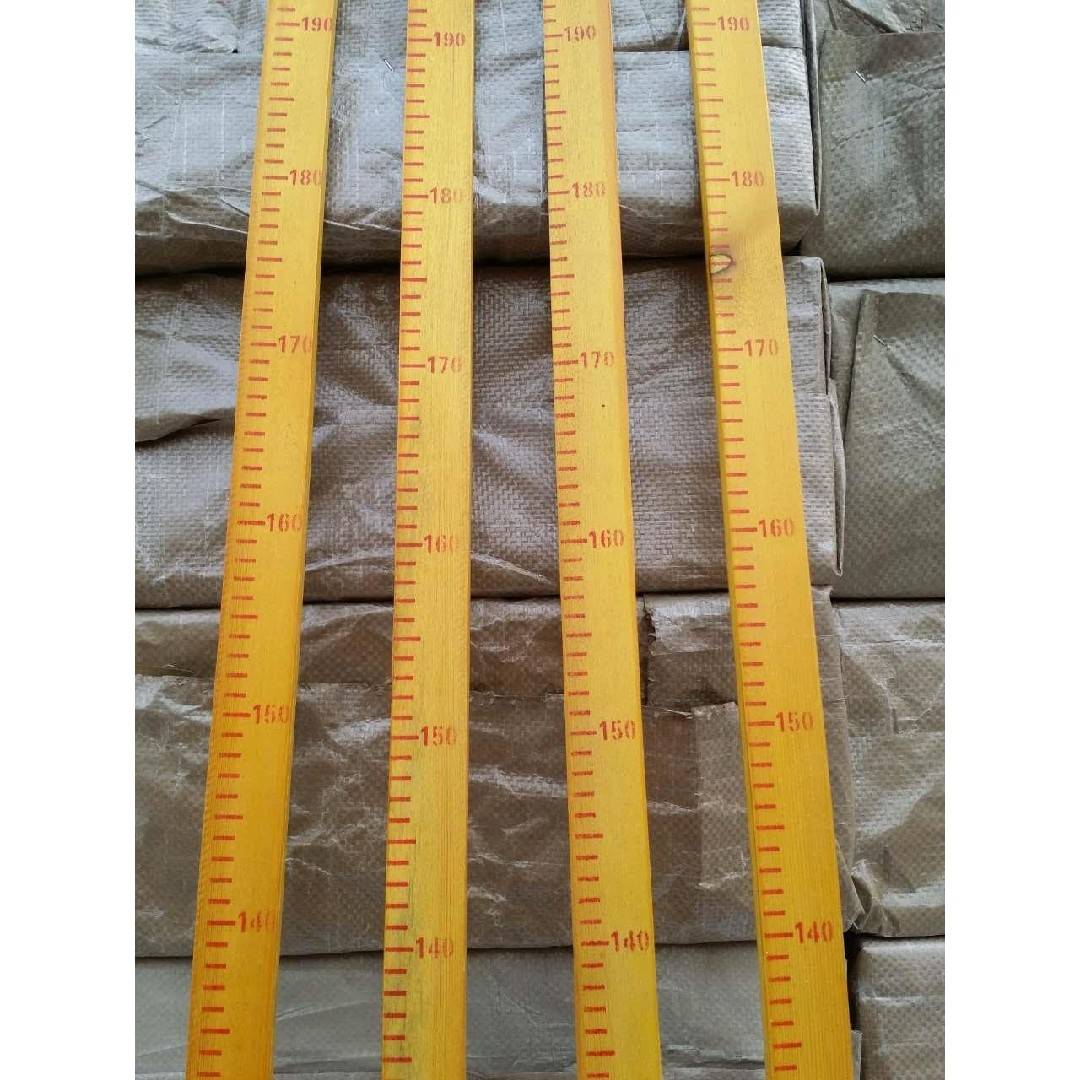 High wooden ruler measured ruler solid wood jump high jump remote wooden ruler 2 meters measurement ruler track and field equipment site measurement ruler