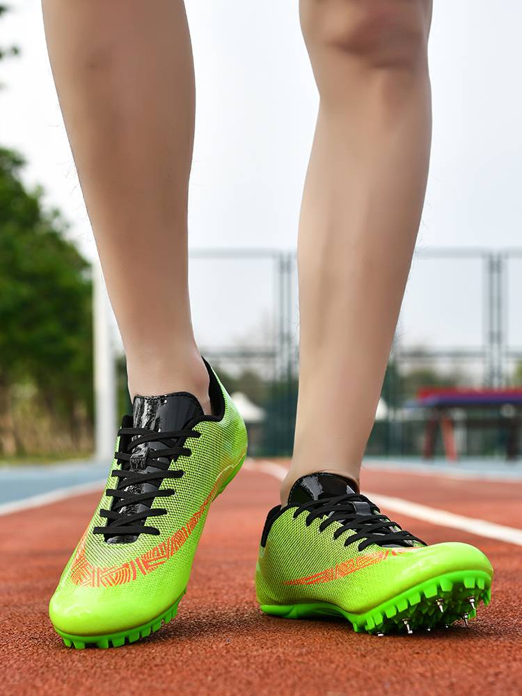 Tianlian professional nail shoes track and field sprint competition shoes primary and secondary school student games jump long shoe body test four nail shoes