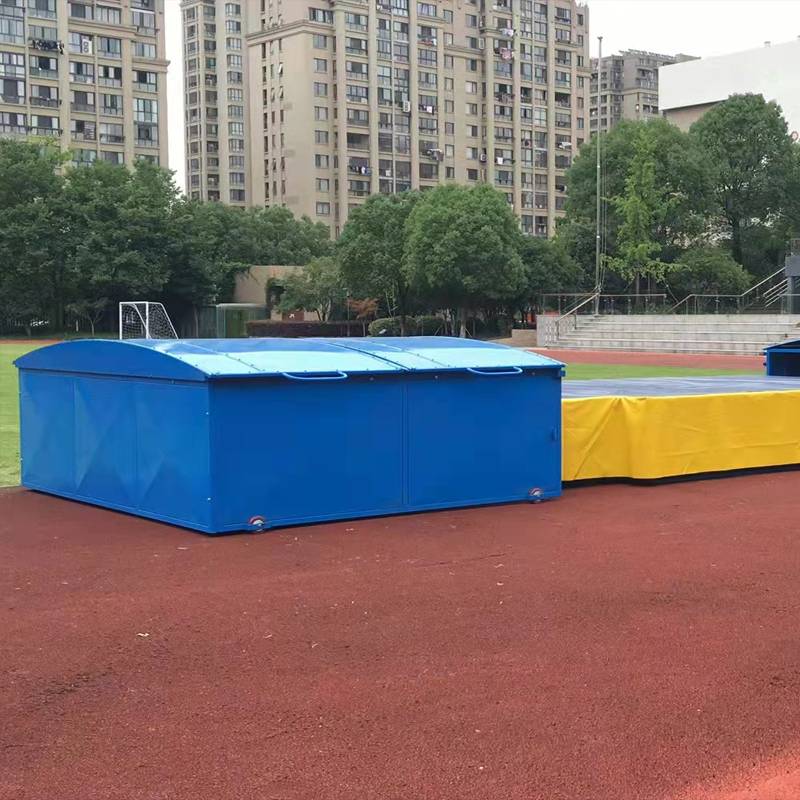 Track and field support rod jump sponge bag protective shed Back -style sponge pad protective sheds high sponge bag rails movement