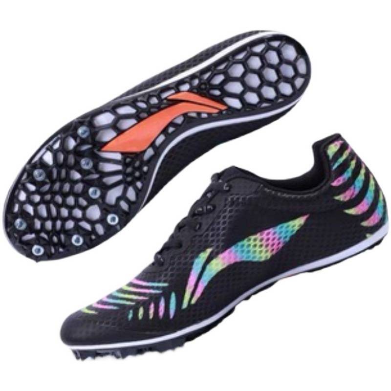 Li Ning nail shoes, eight -nail track and field sprint men's and female professional nail shoes mid -college entrance examination mid -length running competition long nail shoes
