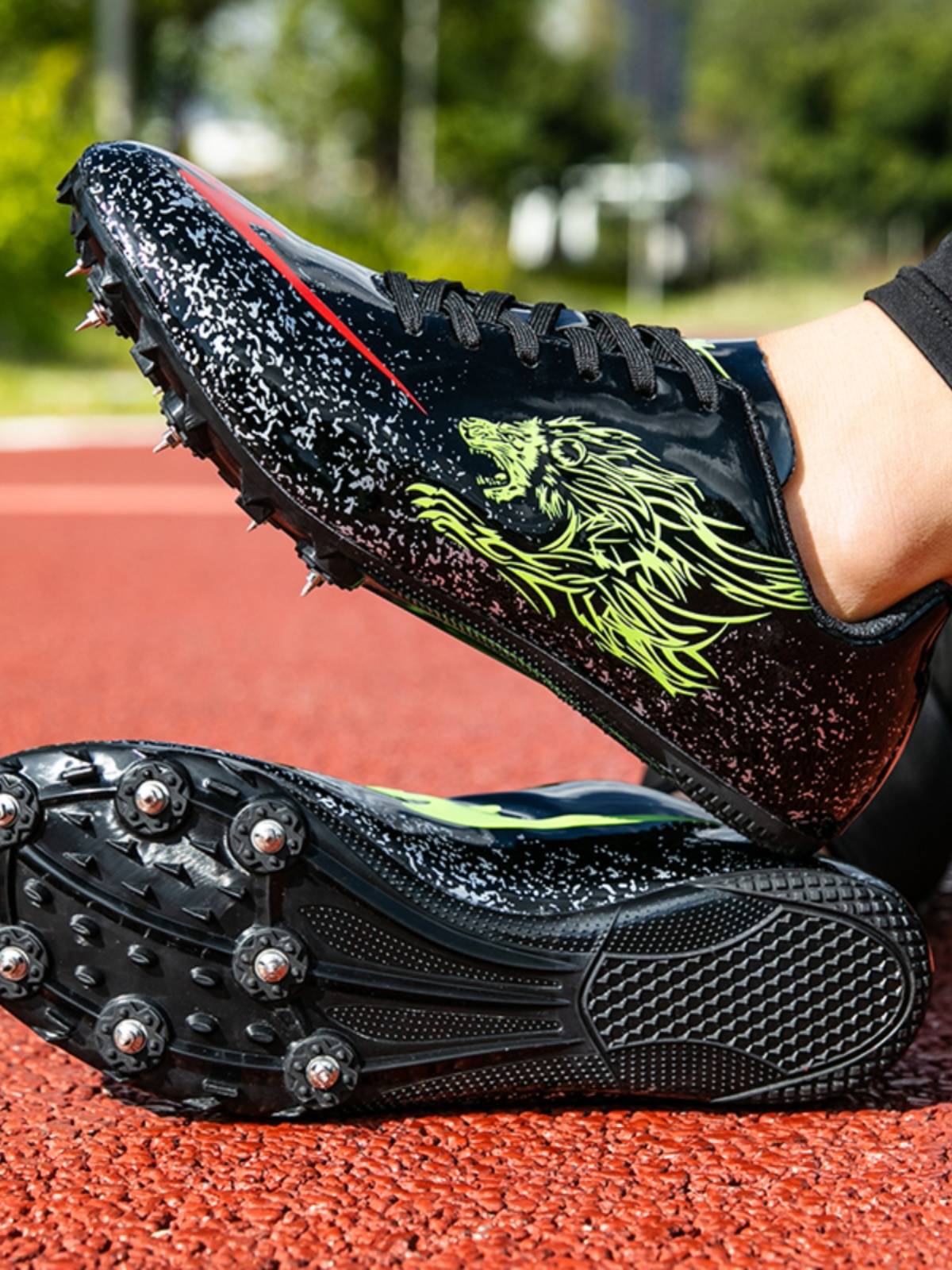 Double -star track and field shoe training shoes special student students in the middle school entrance examination college entrance examination nail shoes stand -by -long long -term running shoes