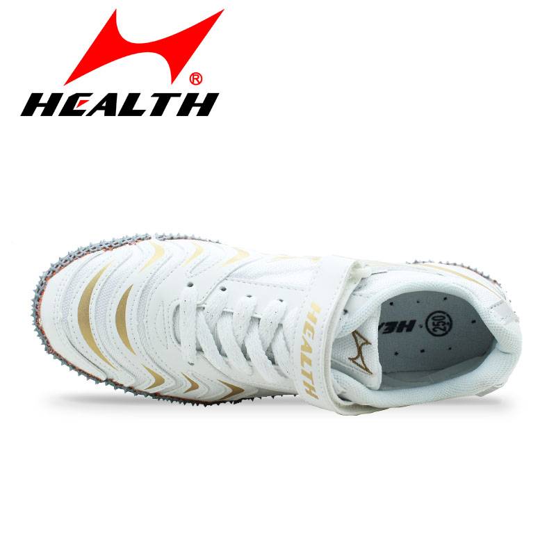 Haiers 608 Professional high jumping shoes track and field training nail shoes lightweight shock -absorbing middle school entrance examination three -level stand -up shoes