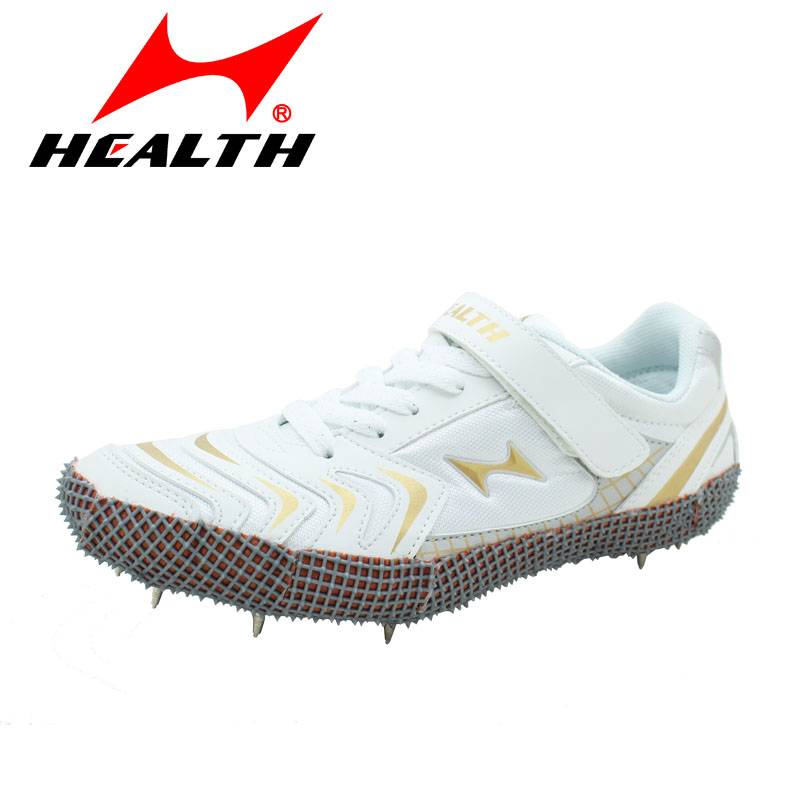 Haiers 608 Professional high jumping shoes track and field training nail shoes lightweight shock -absorbing middle school entrance examination three -level stand -up shoes
