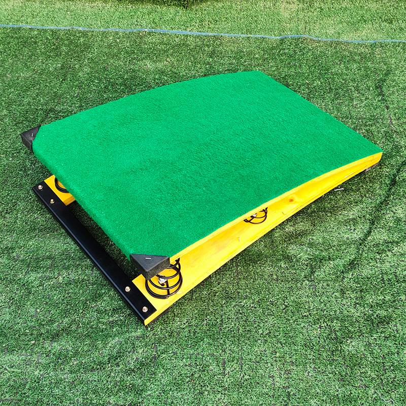 Factory S -shaped spinning band -board long -distance track and field ritual elastic board spring pedal empty flip booster children's springboard