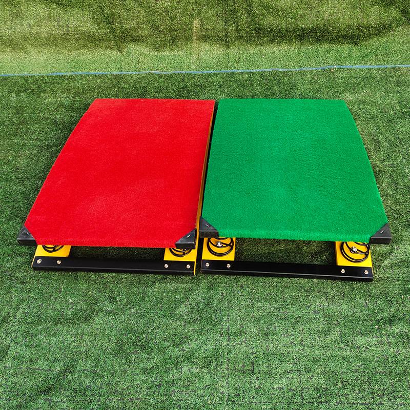 Factory S -shaped spinning band -board long -distance track and field ritual elastic board spring pedal empty flip booster children's springboard