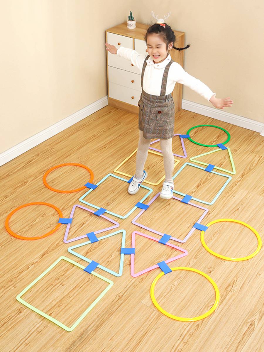 Kindergarten children's jumping house jumping circle ring ring jumping circle sensor training equipment household physical energy physical energy toys