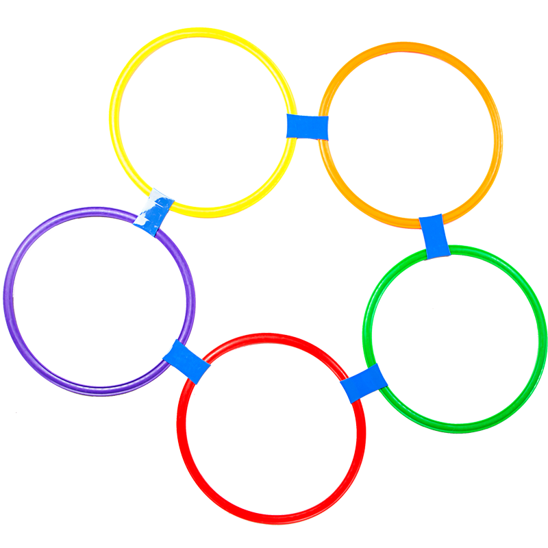 Medium-round 5-circle 5 buckles (applicable to 1-2 years old) Send whistle+sandbag+storage bag