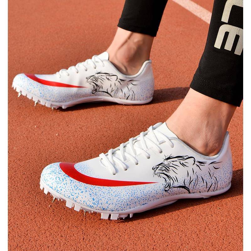 New running nail shoes medium sprint shoes men and women students in the middle and field competition professional long -term sports raw nail shoes