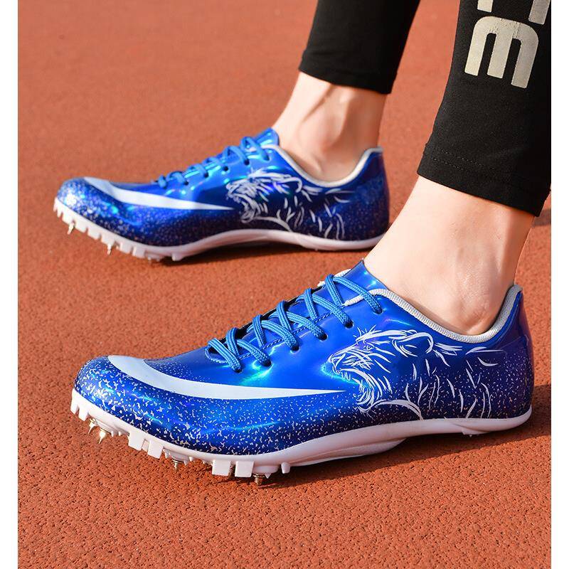 New running nail shoes medium sprint shoes men and women students in the middle and field competition professional long -term sports raw nail shoes
