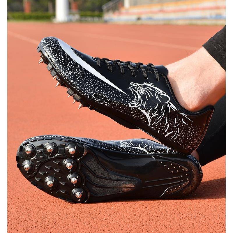 New running nail shoes medium sprint shoes men and women students in the middle and field competition professional long -term sports raw nail shoes