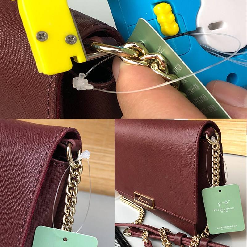 Free -handed rope B tag gun circle clothing wears needle plastic rope buckle flock of mother buckle gun automatic set rot lanyard