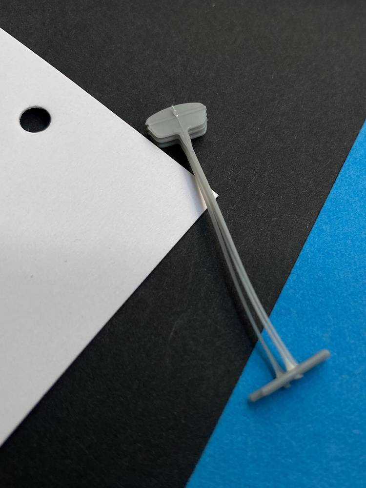 Recyclable rubber needle tag, gunman characters GRS regenerative rubber needle environmental protection report international certification