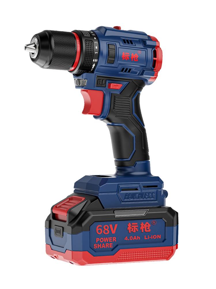 Label gun charging flashlight lithium electric drill pistol drill industrial -grade dual -speed multi -functional home electric screw knife electric rotation