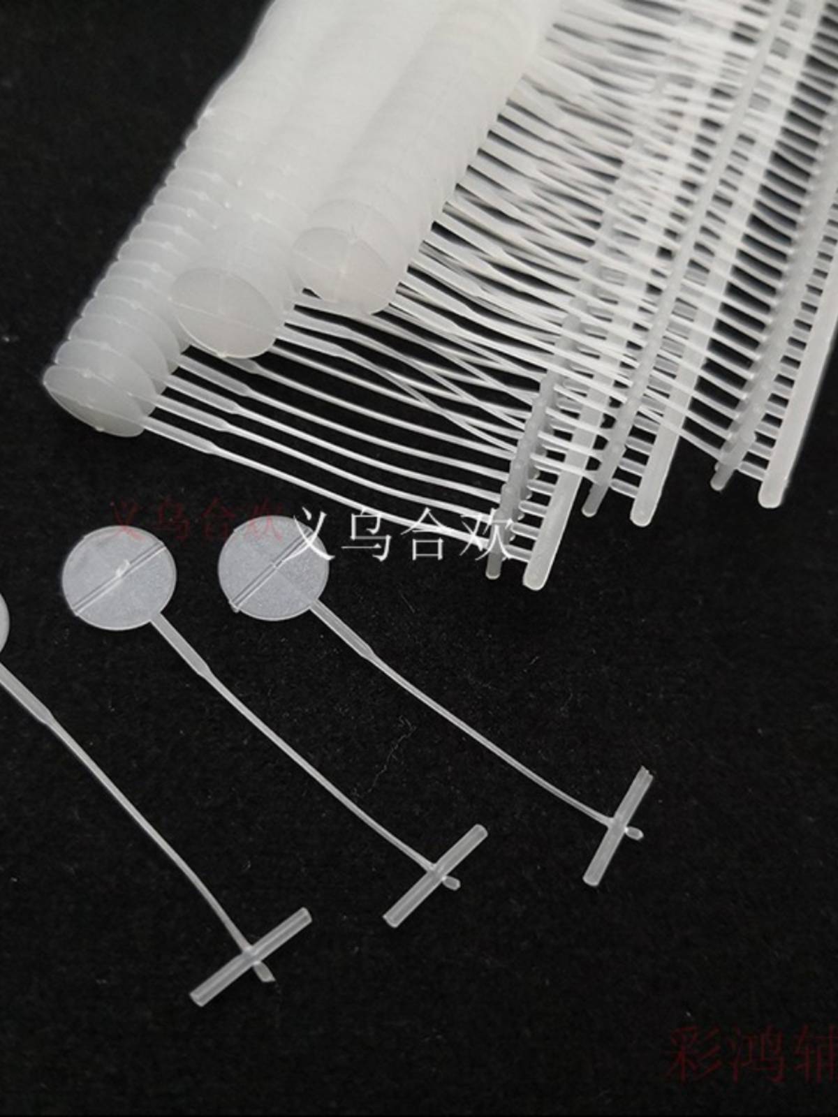 Big head round coarse rubber needle tag plastic rubber needle large tag hole with gun needle trademark thick row line round 5000 rounds