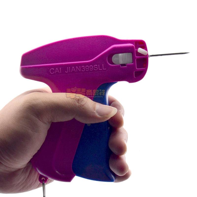 Extend fine needle tag gun color arrow 43-53mm thick needle fine needle rubber gun thick fabric plush toys