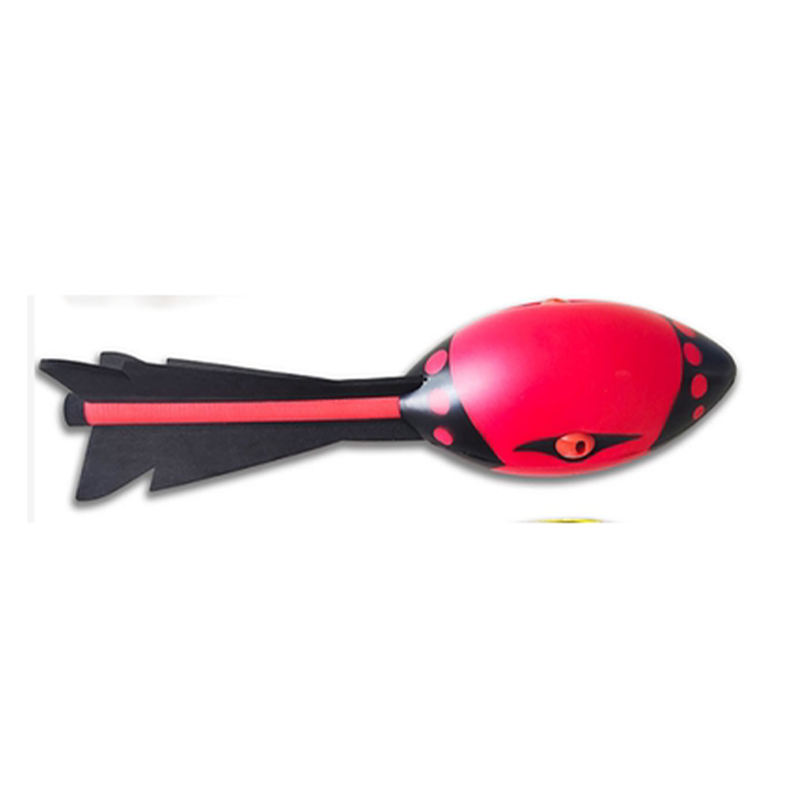 A red torpedo with a torpediar with a red